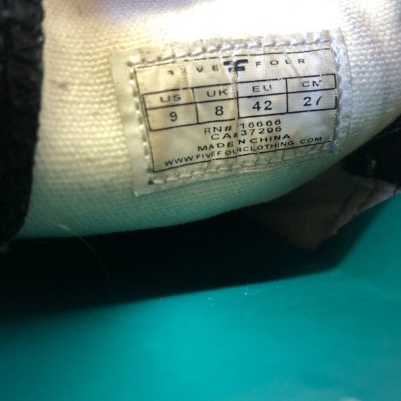 FIVE FOUR Los Angeles Navy Leather Slip On Shoes Men's Size 9 - Picture 7 of 15